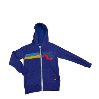 Aviator Nation Purple zip up, 4 years