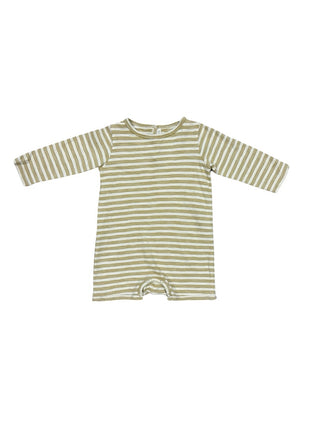 Rylee + Cru Striped romper, 6-12 months