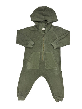 1 + in the family Olive fleece like jumpsuit, 18 month