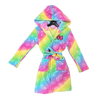 Jojo Siwa Rainbow fuzzy robe, 6 years (small)