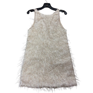 Zara Cream/gold dress w/feather embellishments, 8 years