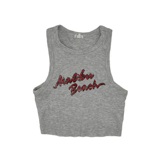 Garage Cropped Ribbed tank, small