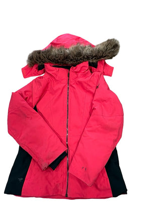 Sperry Hot pink and black ski jacket with fur hood, 8