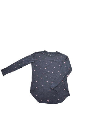 Chaser Navy long sleave with pink hearts, 8