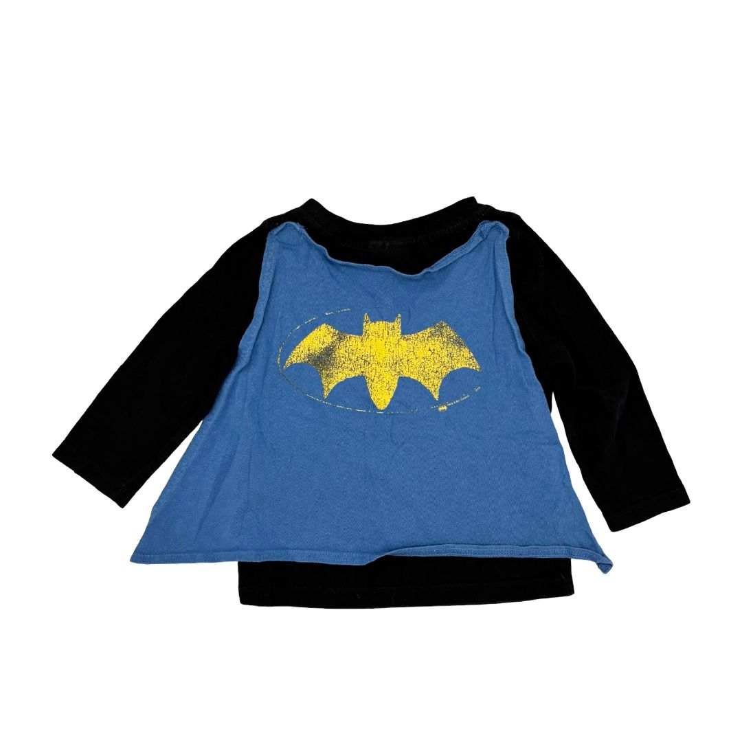 Junk Food x Gap batman long sleeve w/cape, 2 years