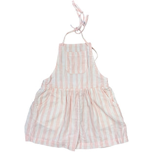 Tocoto Vintage Baby pink stripped shorts romper, 8 years