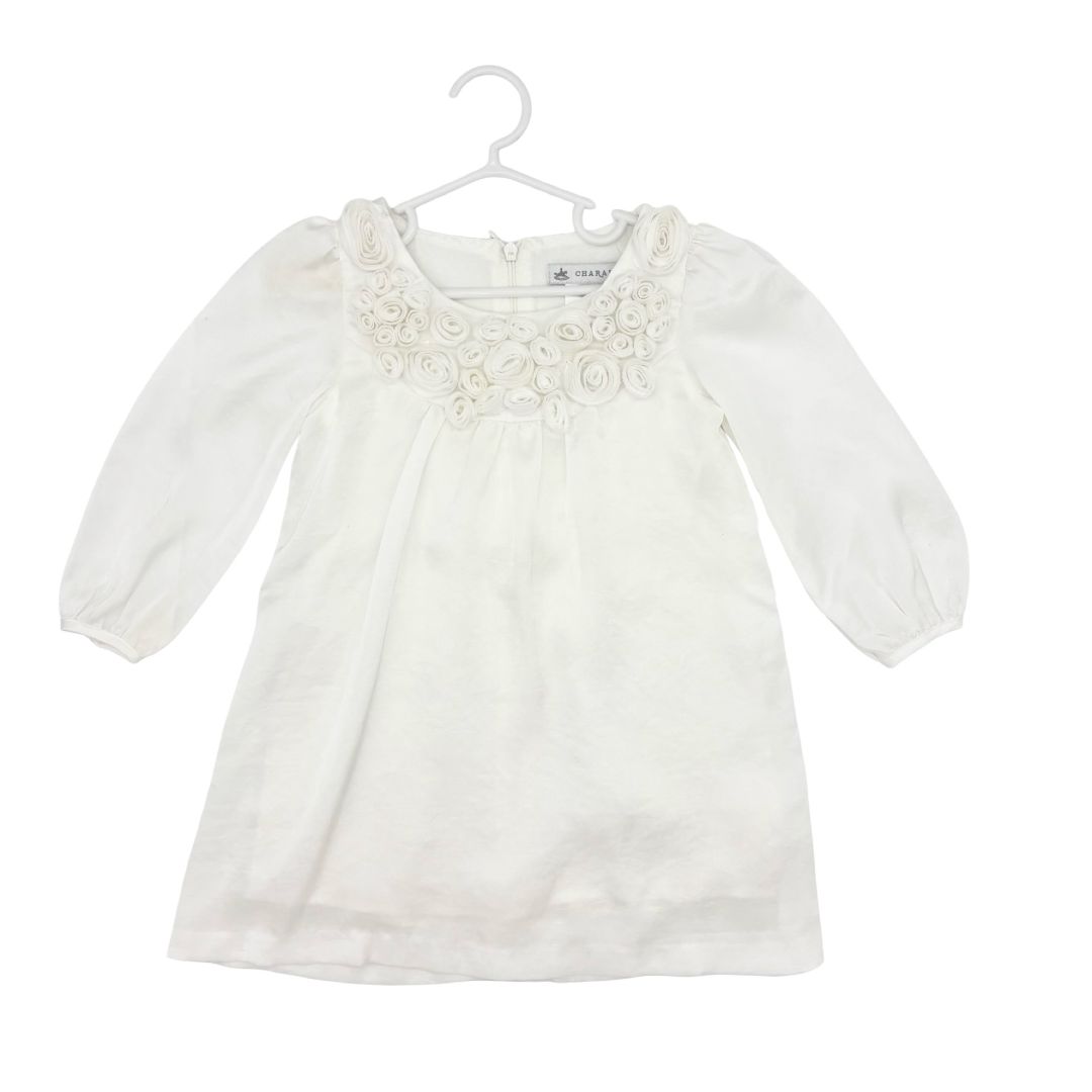 Charabia white silk dress, 2 years
