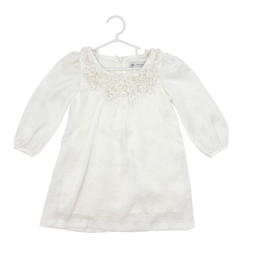 Charabia white silk dress, 2 years