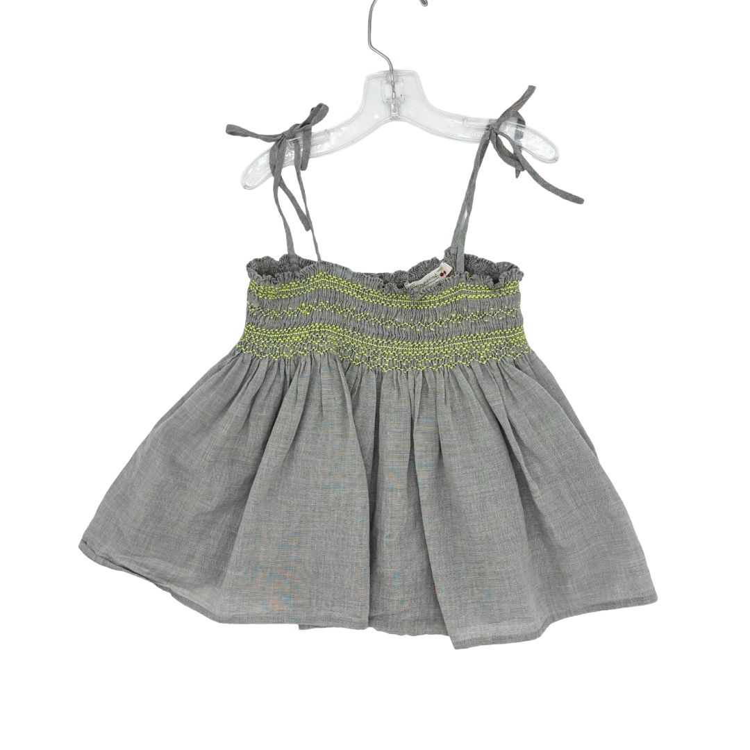 Bonpoint grey/lime top, 4 years