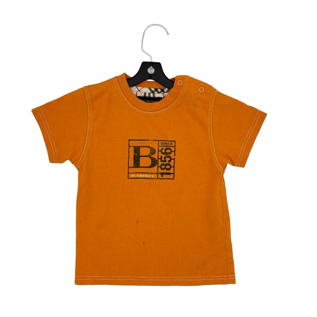 Burberry orange shirt, 2 years