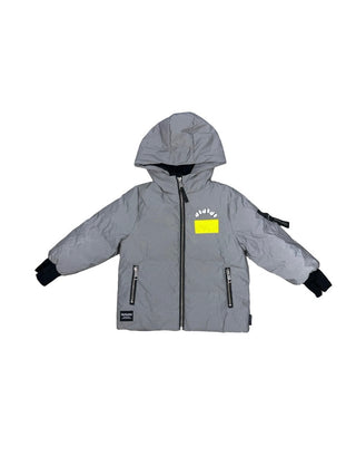 Nununu Holographic grey jacket, 4-5 years