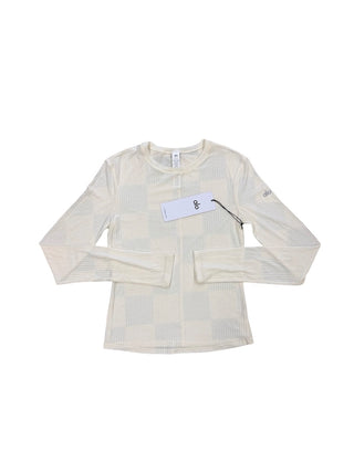 Alo Cream ribbed longsleeve - new with tag, S
