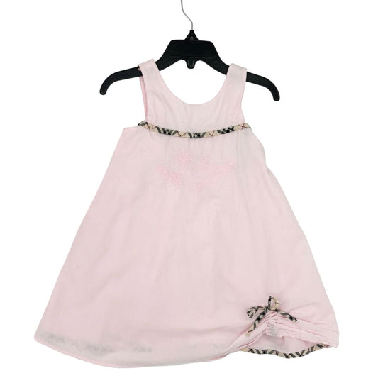 Burberry pink w.plaid details dress, 18 months