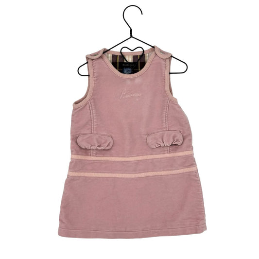 Burberry pink faux suede dress, 12 months