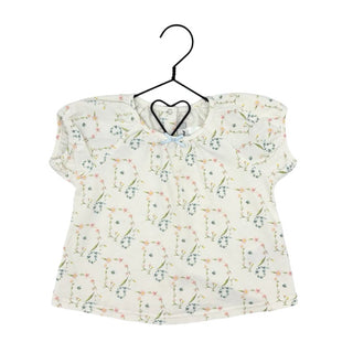 Dior white floral tshirt, 24 months