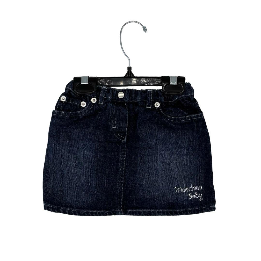 Moschino denim jacket/skirt set, 2 years
