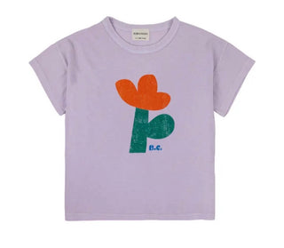Bobo look alike shirt Purple Sea Flower T-shirt, 10-11