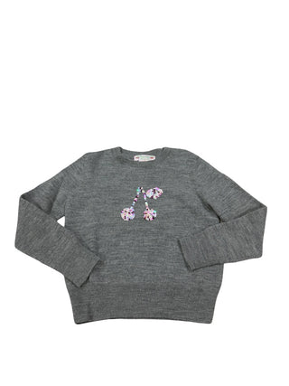 Bonpoint Cherry sequin sweater, 6 years
