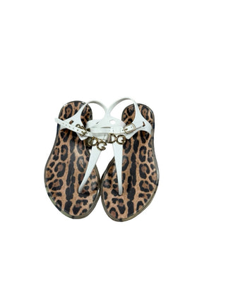 Dolce & Gabbana Leopard jelly flip flops, Eu 29
