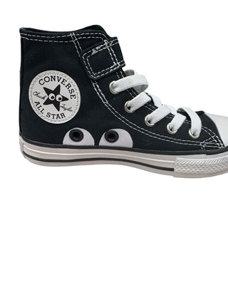 Converse All-Star High top eyes easy-on in black and white, 12