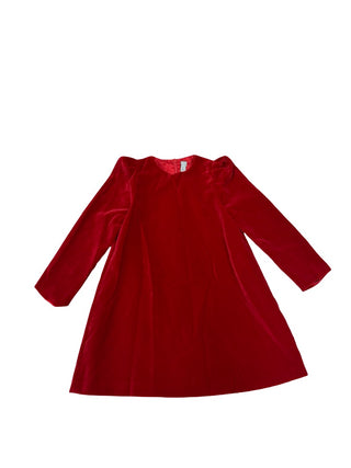 Il Gufo Velvet red dress, 4 years