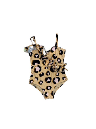 Shade Critters Leopard Print Ruffle Swimsuit, 3 years