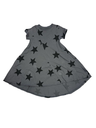 Nununu Grey tshirt dress with stars, 4-5 years