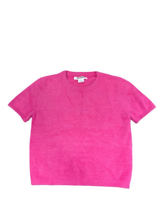 Glamorous Bright pink fuzzy crewneck, 6 years