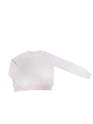 Fedeli Pink crewneck with F pattern, 8 years
