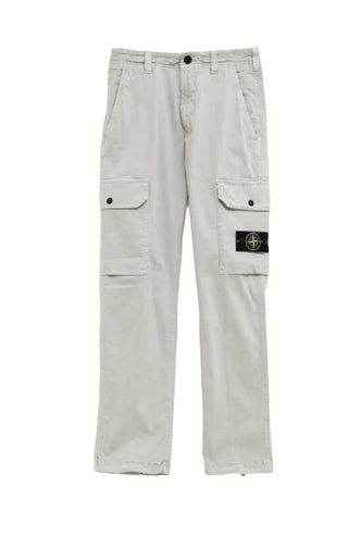 Stone Island Gray cargo jeans with logo, 6 years