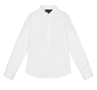 Emporio Armani White Button Down with logo , 6 years