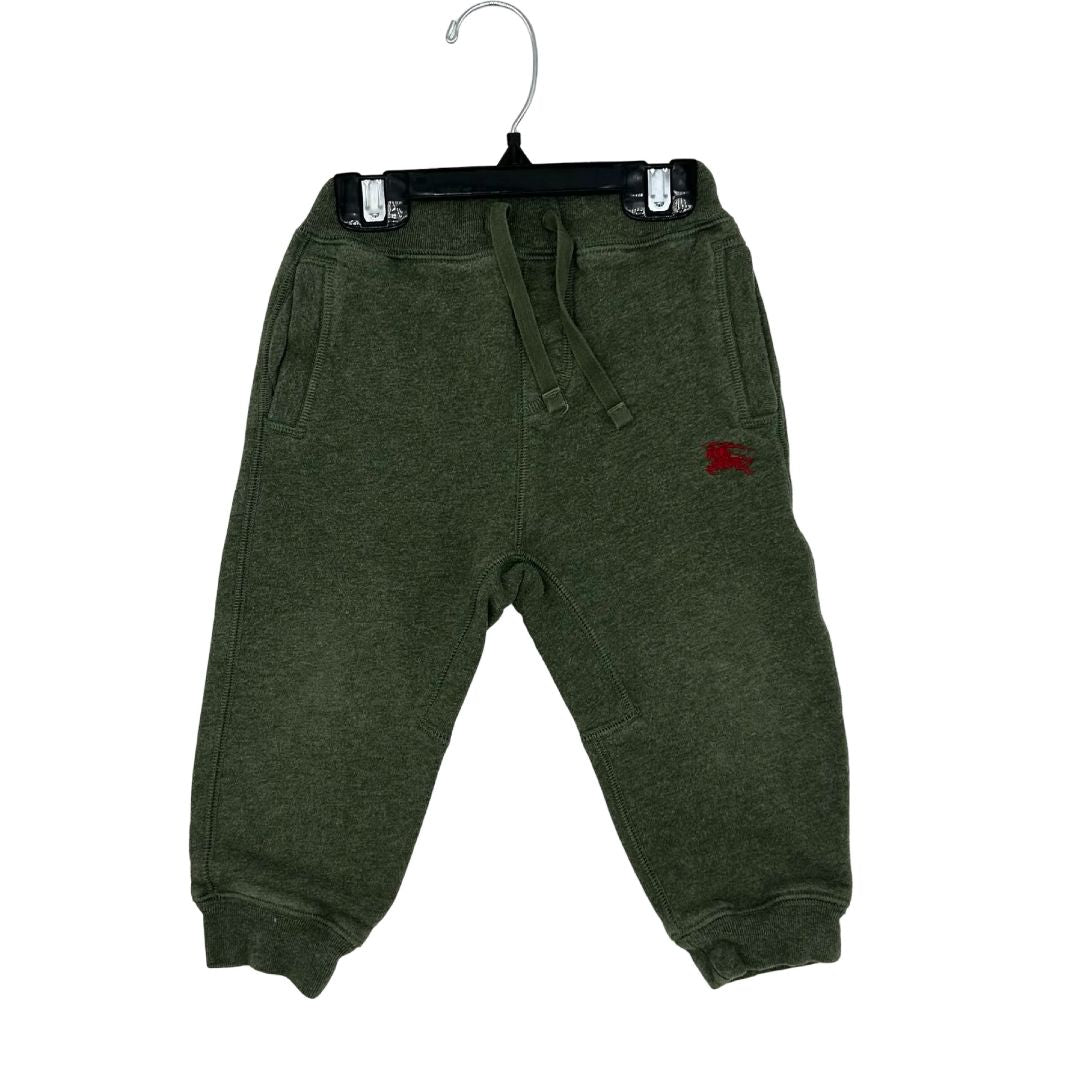 Burberry olive green sweatpants, 2 years