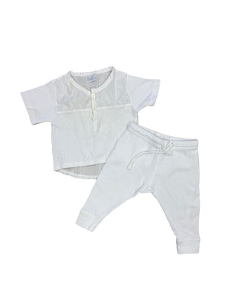 Violeta Federico White tshirt set, 3 months