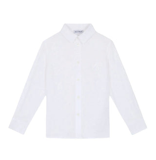 Dolce & Gabbana White button up with white logo, 6 years