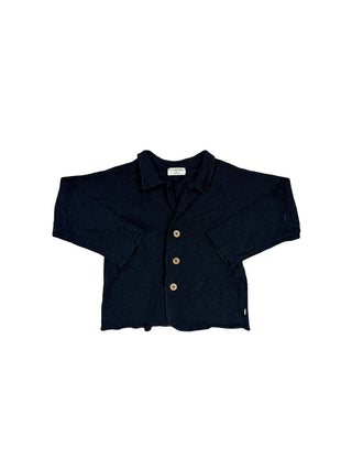 1+in the family Navy button up sweater, 36 months