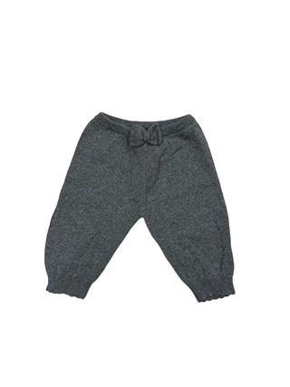 Jacadi Grey knit pants with bow, 6 months