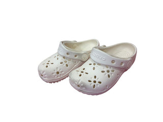Crocs Cream Coloured Clog Shoes, 9 little kid
