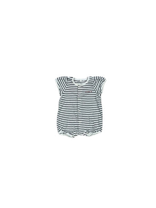 Petit Bateau White and navy striped jumper, Newborn