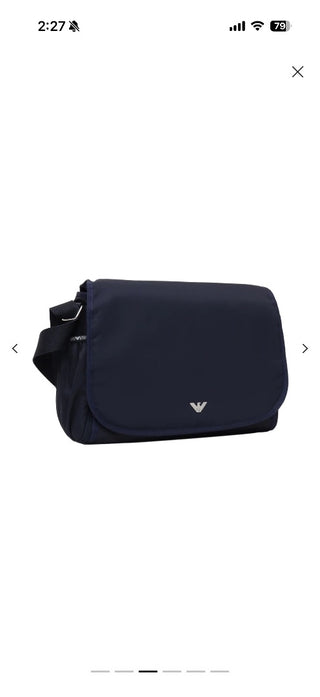 Navy Armani Diaper bag brand new with tags w/ changing pad and bottle cover