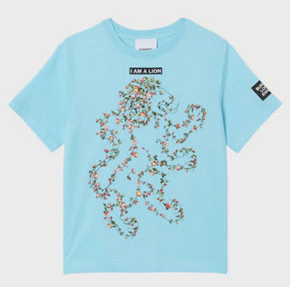 Burberry Lion Floral Graphic Tee, 6 years