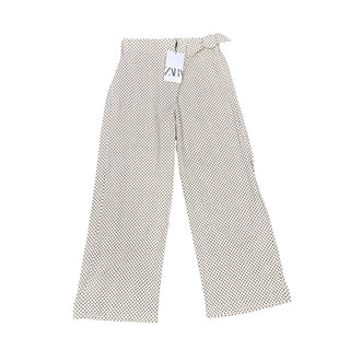 Zara New w/tags cream/black polka dot pants, 11-12 years