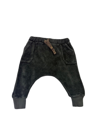 Beans Grey terrycloth jogger, 1-3 months