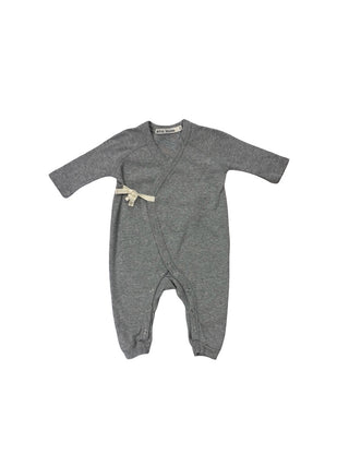 Makie Grey terry cloth jumpsuit, 0-3 months