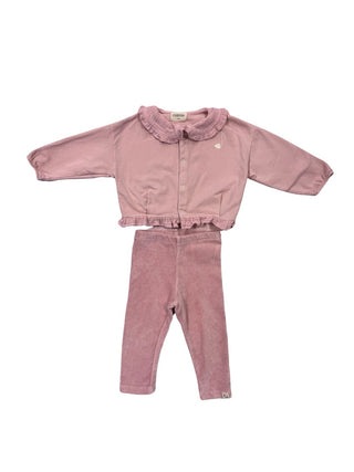 Cozmo Pink set with corduroy pants, 12 months