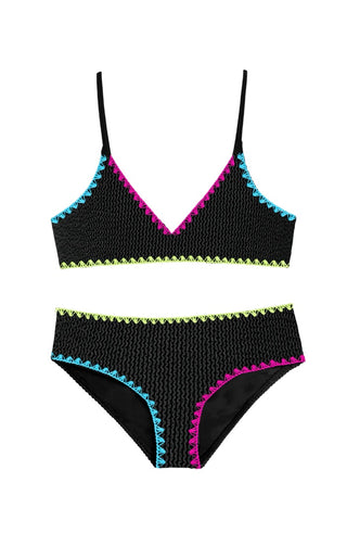 Limeapple swim New with tags crinkle triangle bikini