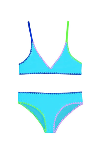 Limeapple Swim Embroidered bikini swimsuit new with tags, 8-10 years