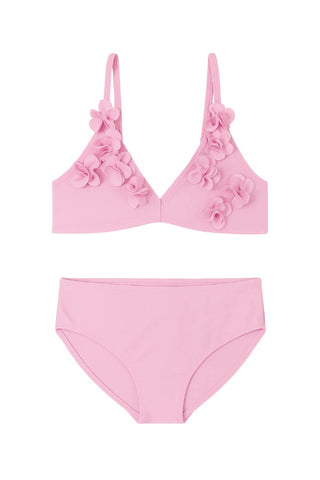 Limeapple swim Rosette triangle Bikini new with tags, 8-10 years