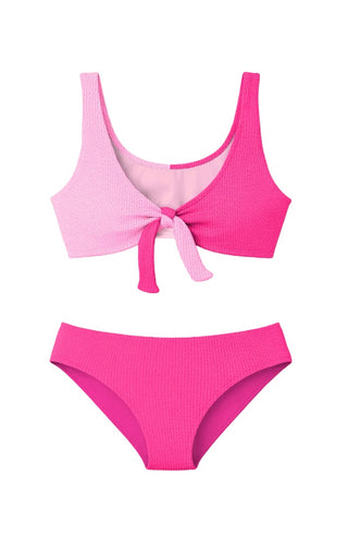 Limeapple swim New with tags crinkle tie bikini swimsuit, 8-10 years