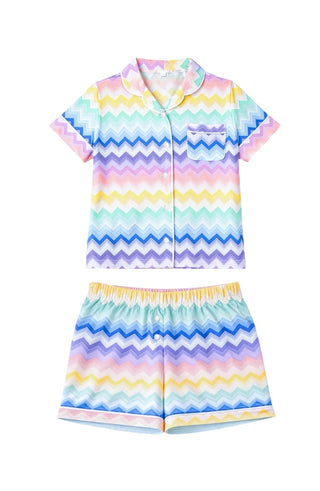 Preppy Goose Chevron print jersey pjs new with tags, 6 years