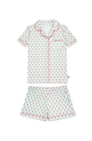 Preppy Goose Tulip print jersey pj set new with tags, 6 years